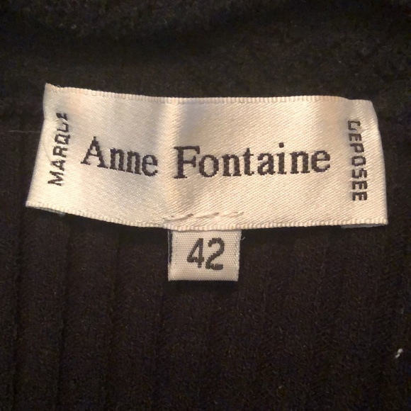 ✔️Anne Fontaine Veronica ribbed zip up cut-in chenille trimmed cardigan - Picture 10 of 15